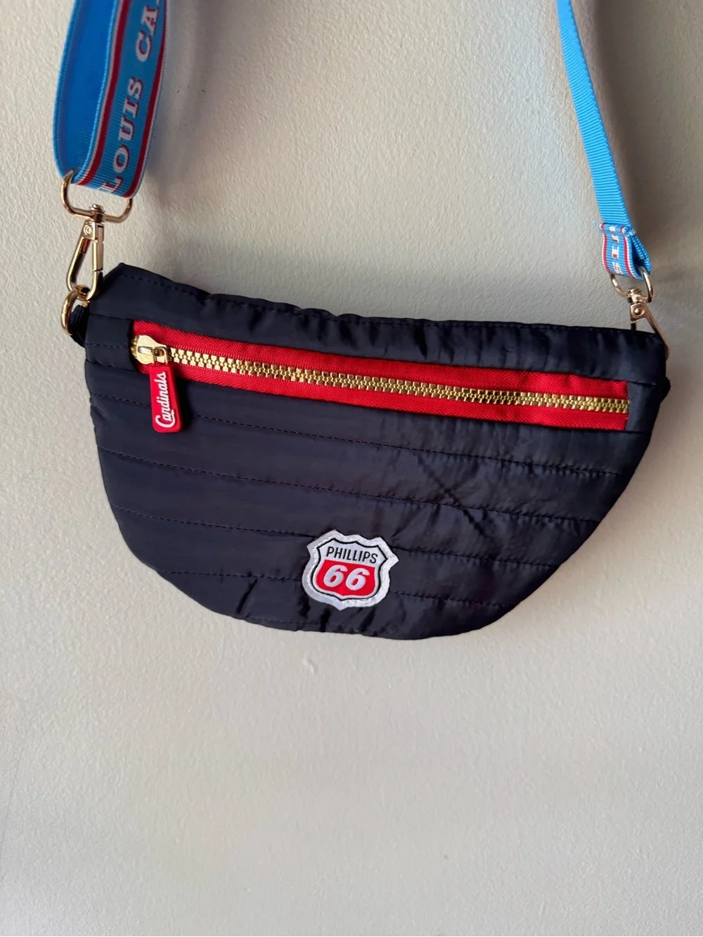 MLB St. Louis Cardinals Quilted Puffer Crossbody Belt Bag